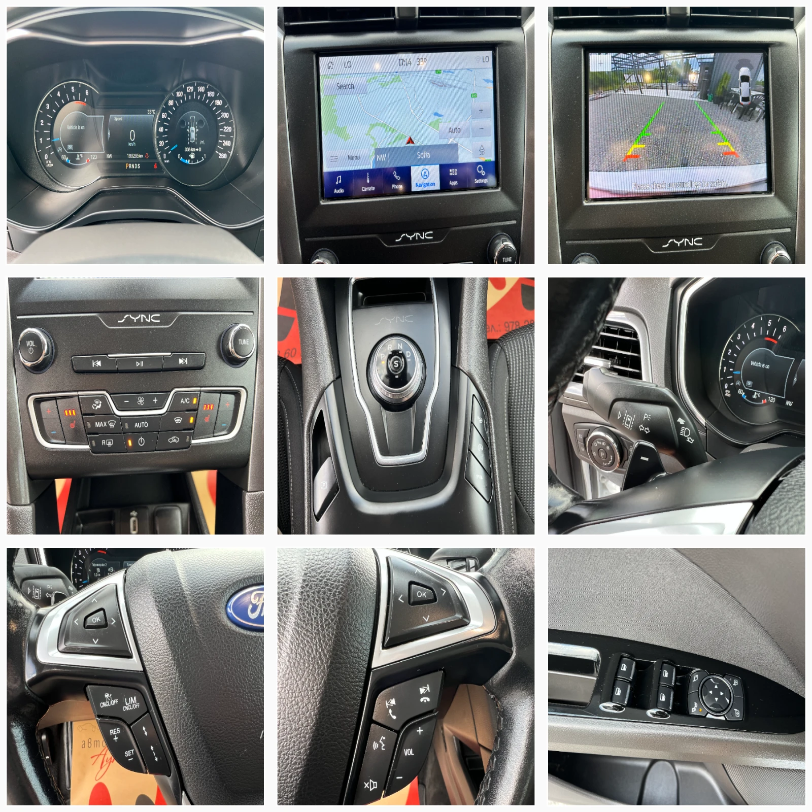 Ford Mondeo 2.0TDCi 189285км./WF0FXXWPCFKJ43056/НАВИ/LED/PDC/, снимка 15 - Автомобили и джипове - 54862020