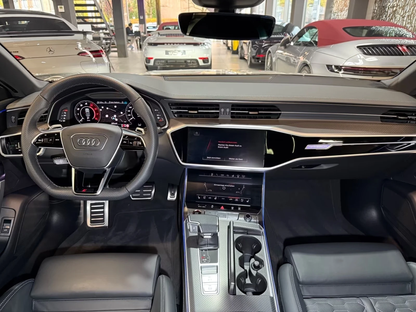 Audi Rs7 CERAMIC / B&O / 360 / HUD / MATRIX / PANO/ VIRTUAL, снимка 12 - Автомобили и джипове - 55129085