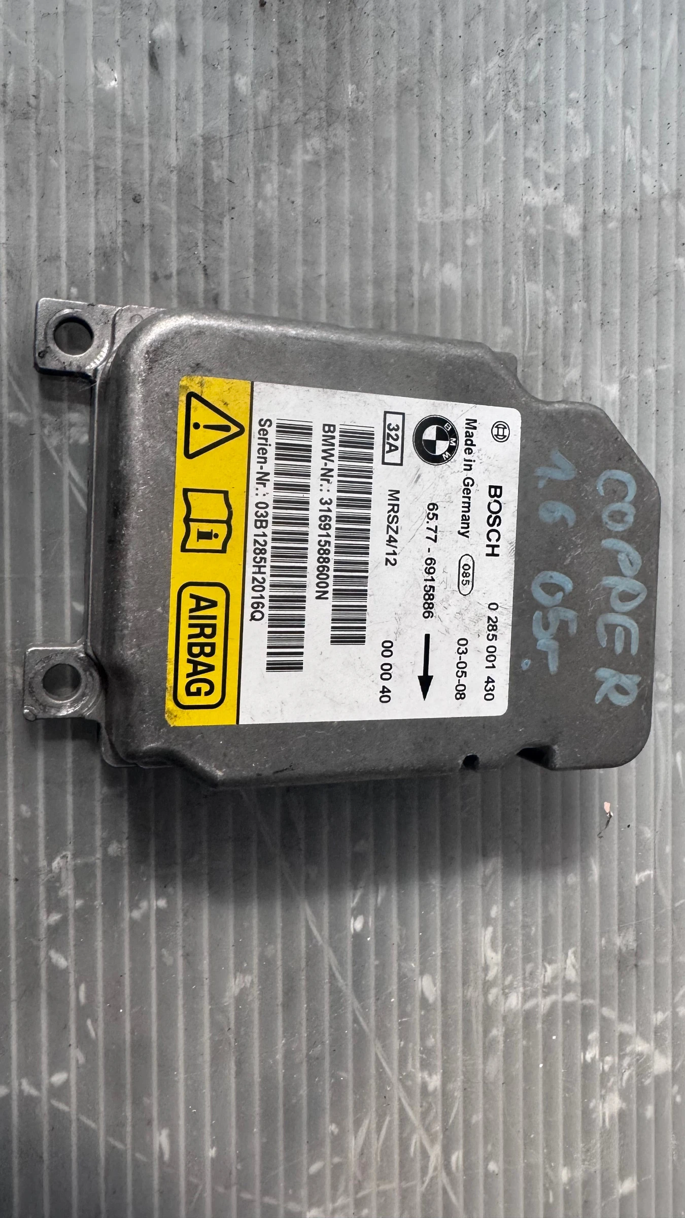 Airbag  /  /  a Mini Cooper - 0285001430 / 65.77-6915886 | Mobile.bg   1