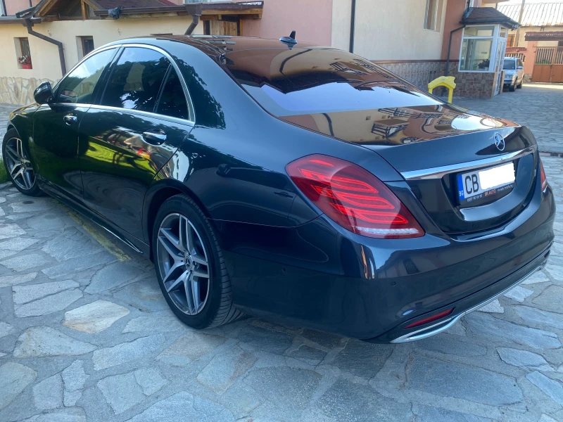 Mercedes-Benz S 350 AMG-LONG-4MATIK-BURMESTER-3xTV-PANO-DIST-МАСАЖ-E6B, снимка 4 - Автомобили и джипове - 47347824