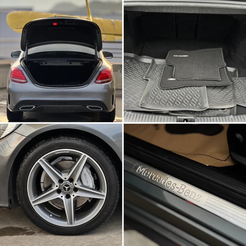 Mercedes-Benz C 220 -AMG-4matic-Cam360-9G-LED-Navi-Panorama-Burmester-, снимка 16 - Автомобили и джипове - 53097362