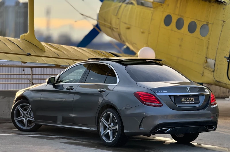 Mercedes-Benz C 220 -AMG-4matic-Cam360-9G-LED-Navi-Panorama-Burmester-, снимка 4 - Автомобили и джипове - 53097362
