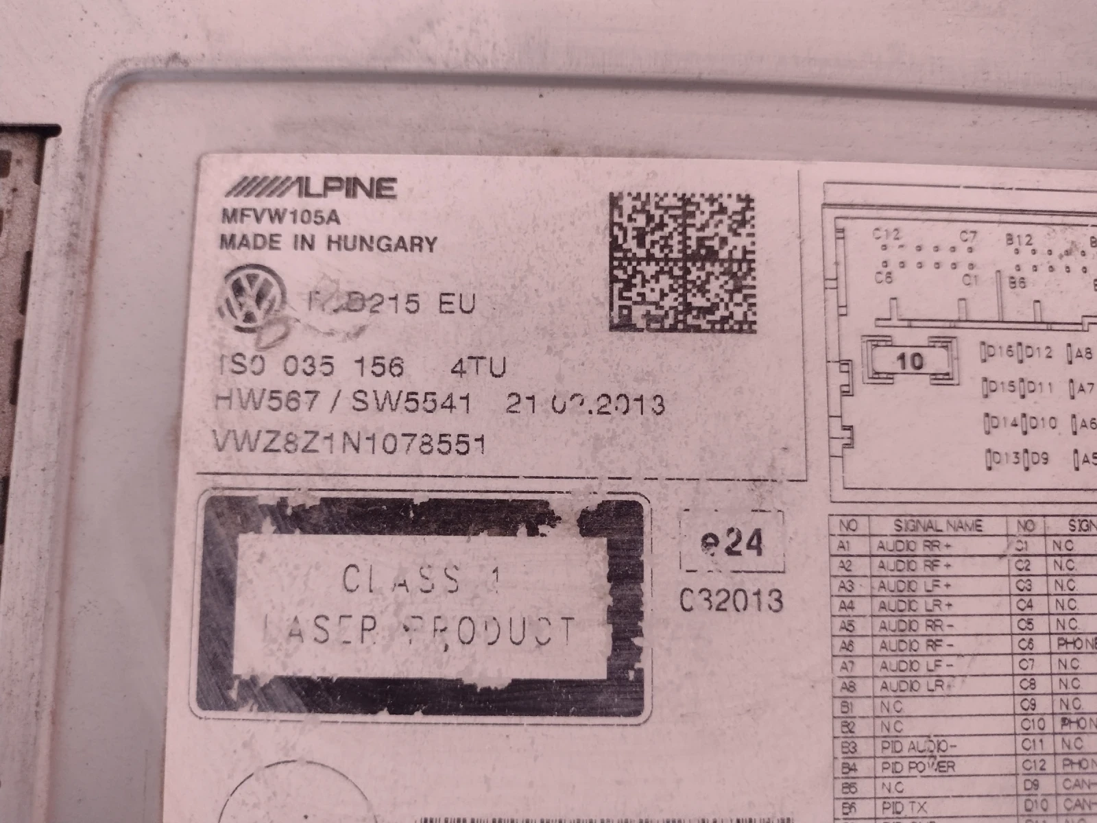 1S0035156  CD   VW Up, Skoda Citigo  1S0 035 156 4TU | Mobile.bg   4