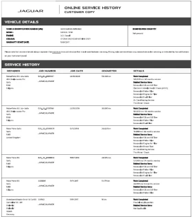 Jaguar F-PACE Сервизна история България, снимка 17