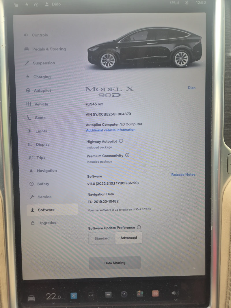 Tesla Model X 90D, снимка 9 - Автомобили и джипове - 52230129