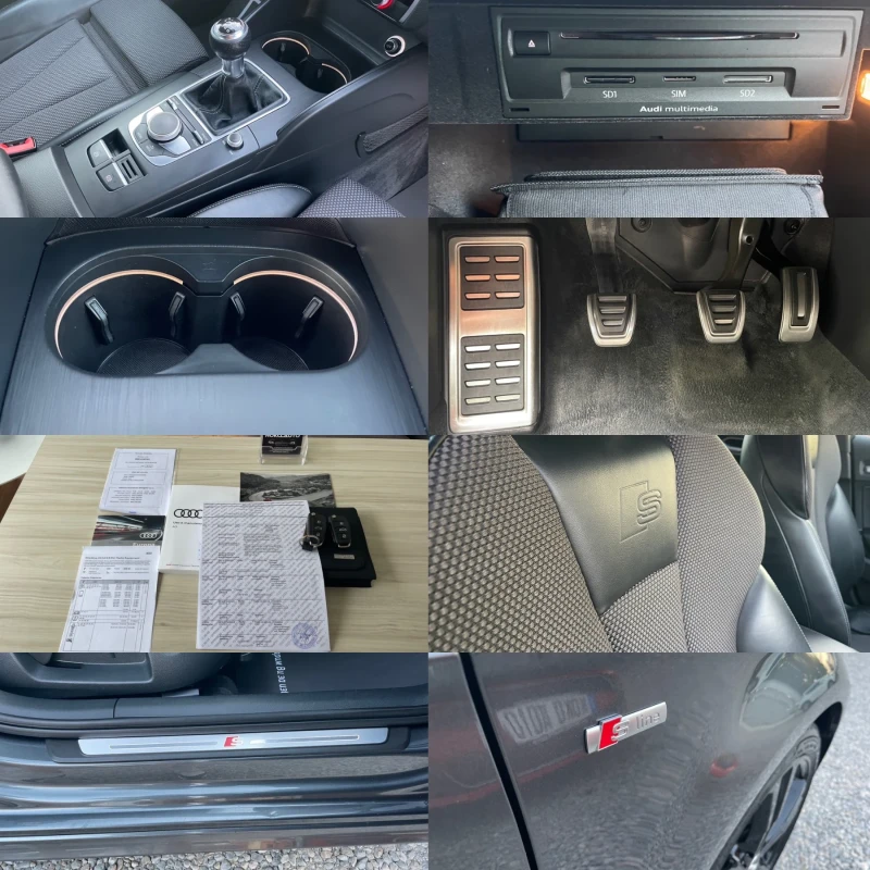 Audi A3 2.0TDI/4x4/FACELIFT/S LINE/NAVI/КОЖА/LED/МАСАЖ/, снимка 15 - Автомобили и джипове - 50829152