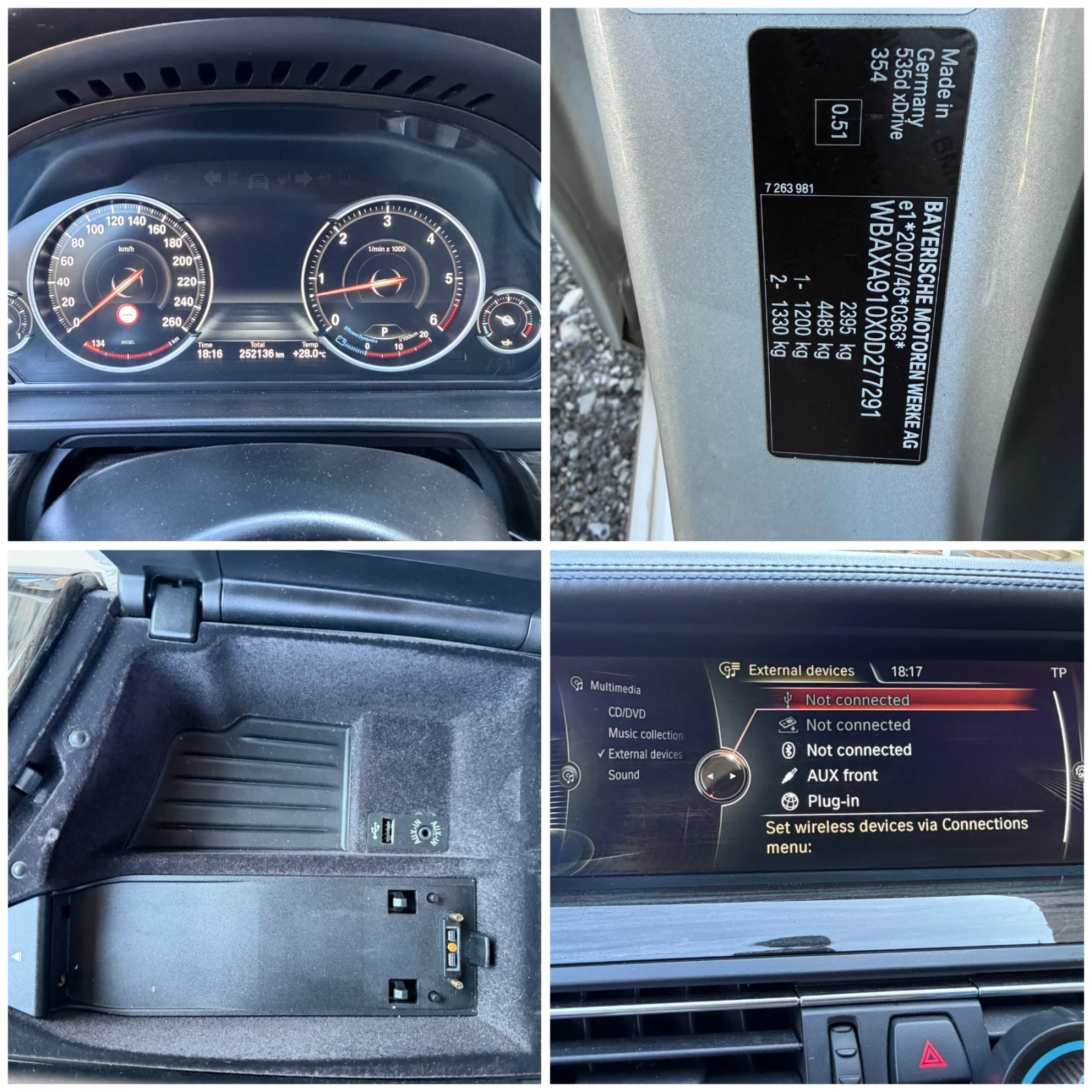 BMW 535 D* FACE* M-PACK* AUTOMAT* SEDAN* 4x4* , снимка 14 - Автомобили и джипове - 52942702