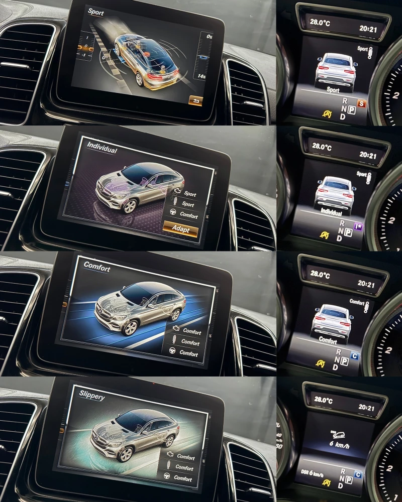 Mercedes-Benz GLE 350 d/AMG/Coupe/Реален пробег/HarmanKardon/21/360, снимка 12 - Автомобили и джипове - 51162327