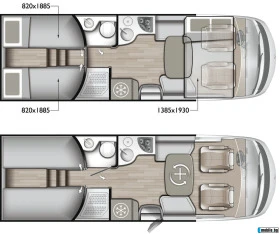 Кемпер Mobilvetta K - Yacht Tekno Line 86, снимка 3