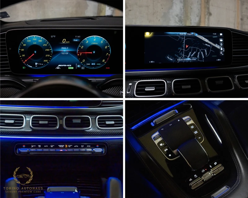 Mercedes-Benz GLE 63 S AMG 4MATIC+ * EQ BOOST* BURMESTER* CARBON* PANO* FULL*, снимка 15 - Автомобили и джипове - 52992236