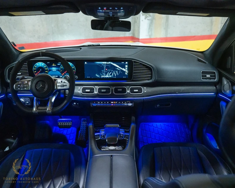 Mercedes-Benz GLE 63 S AMG 4MATIC+ * EQ BOOST* BURMESTER* CARBON* PANO* FULL*, снимка 13 - Автомобили и джипове - 52992236