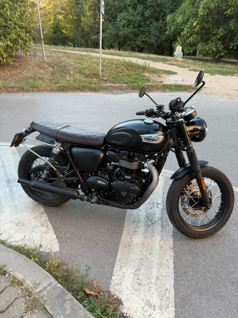 Triumph Bonneville T100 Black, снимка 2 - Мотоциклети и мототехника - 52789261
