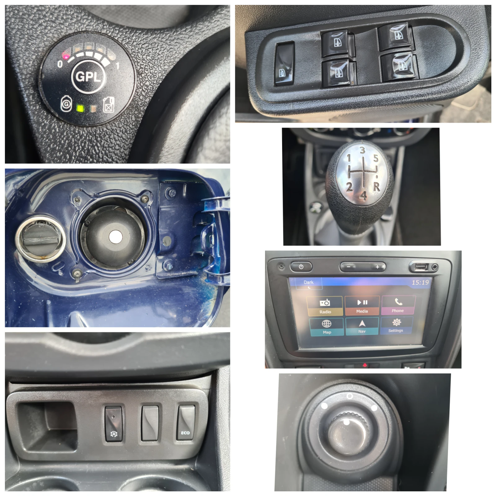 Dacia Duster 1.6i-GPL-НАВИ.-ЕВРО 6В-ЛИЗИНГ, снимка 15 - Автомобили и джипове - 54979409