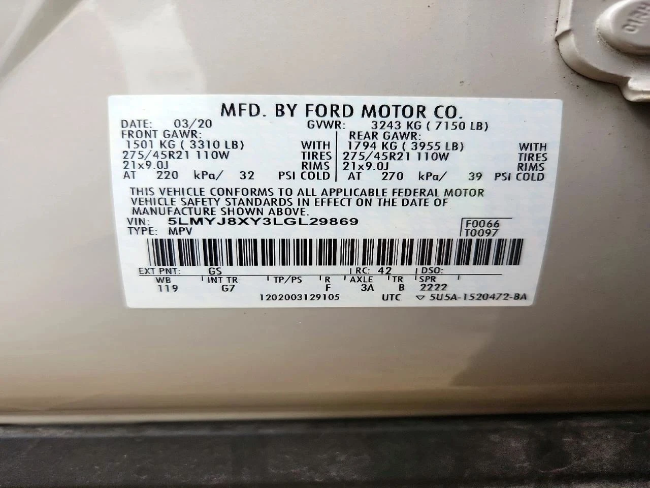 Lincoln Aviator, снимка 12 - Автомобили и джипове - 56689981