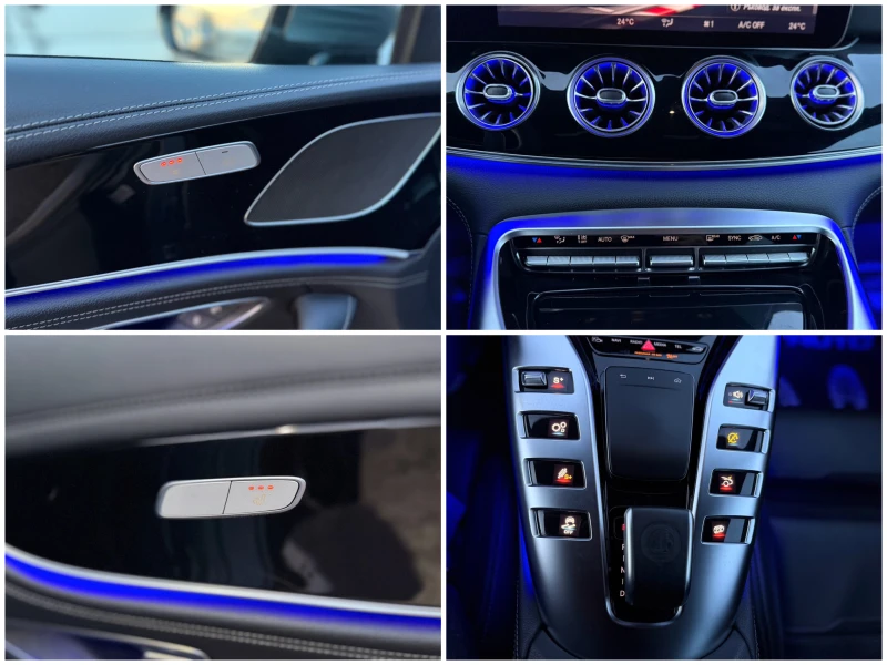 Mercedes-Benz AMG GT 43= BiTurbo= 63 AMG Pack= Distronic= HUD= 360* Cam, снимка 17 - Автомобили и джипове - 52750733