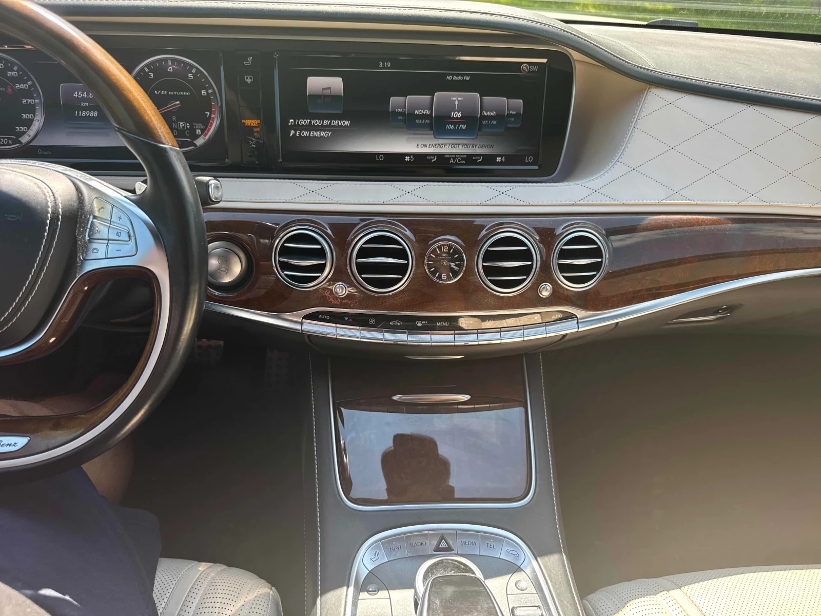 Mercedes-Benz S 63 AMG БЯЛА ПЕРЛА / УНИКАТ / CARFAX, снимка 12 - Автомобили и джипове - 54934119