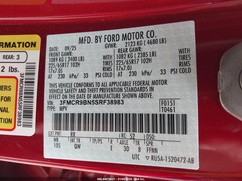 Ford Bronco 1.5l Sport Big Bend, снимка 9 - Автомобили и джипове - 54330868