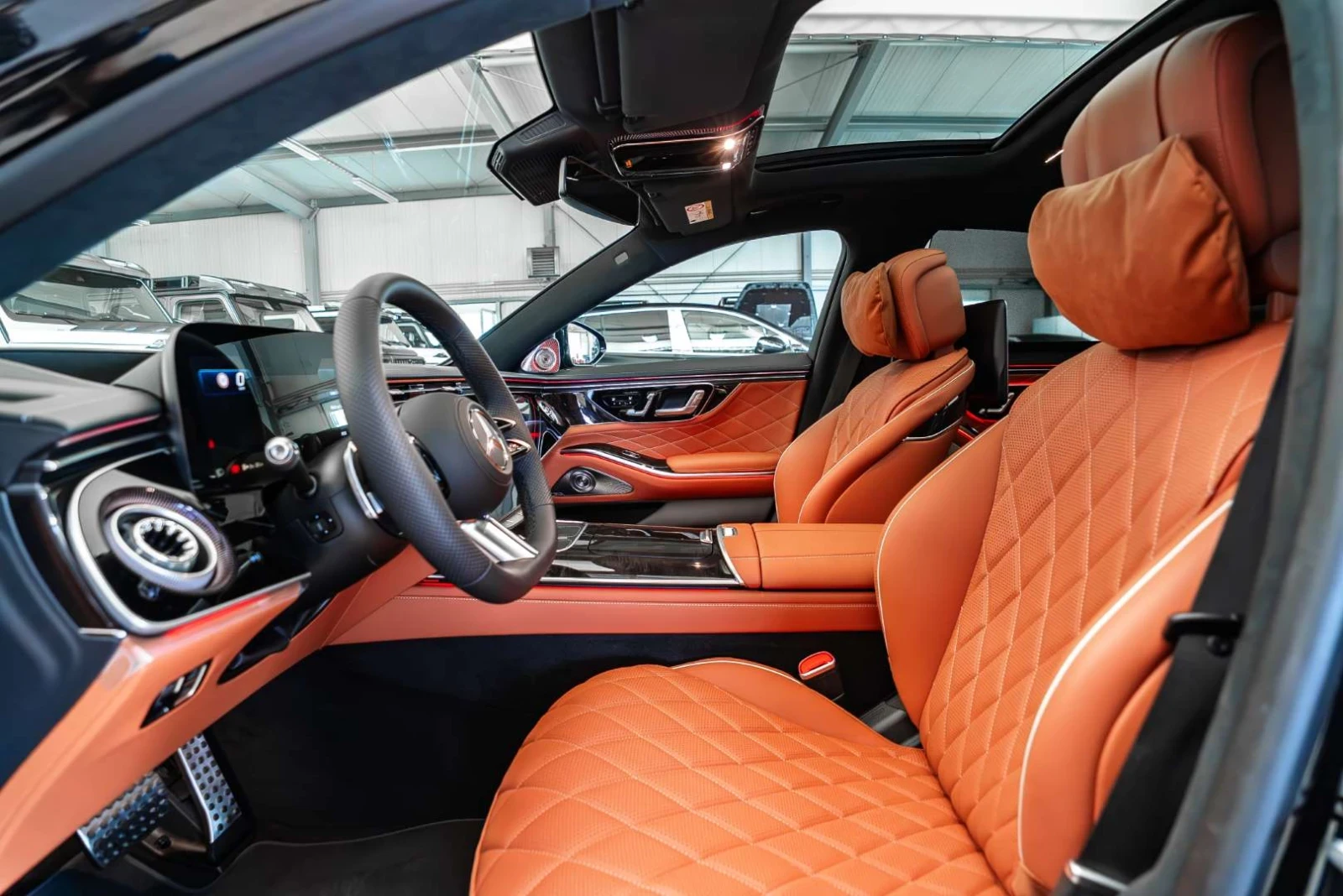 Mercedes-Benz S 580 NEW MODEL* AMG LINE* 3 TV* EXCLUSIVE* LONG* , снимка 10 - Автомобили и джипове - 55389808