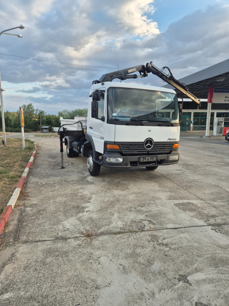 Mercedes-Benz Atego 815 ТРИСТРАНЕН САМОСВАЛ + КРАН, снимка 7 - Камиони - 48228686