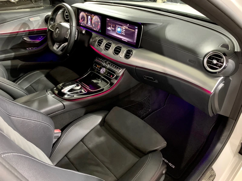 Mercedes-Benz E 220 4-Matic AMG * PANORAMA* HeadUp* PODGREV* BlindSpot, снимка 12 - Автомобили и джипове - 52742474