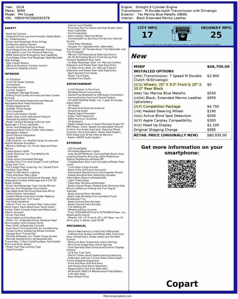 BMW M4, снимка 10 - Автомобили и джипове - 53239671