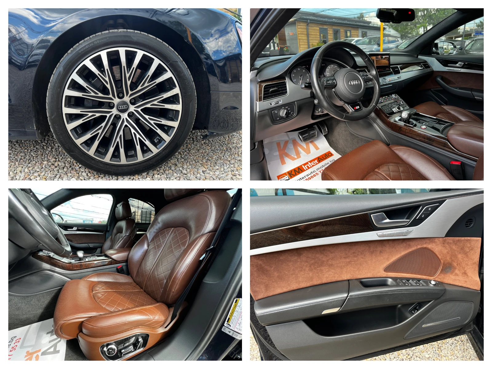 Audi S8 PLUS EXECUTIVE/QUATTRO SPORT/NAVI/360/ВАКУУМ/BOSE, снимка 16 - Автомобили и джипове - 54917199