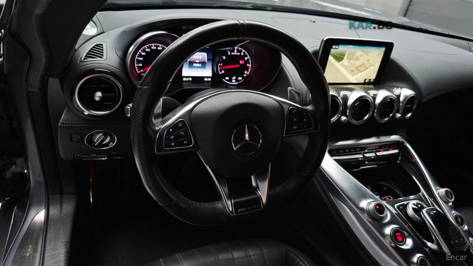 Mercedes-Benz AMG GT 4.0* КОЖА* ПОДГРЕВ* НАВИ* , снимка 13 - Автомобили и джипове - 55335571