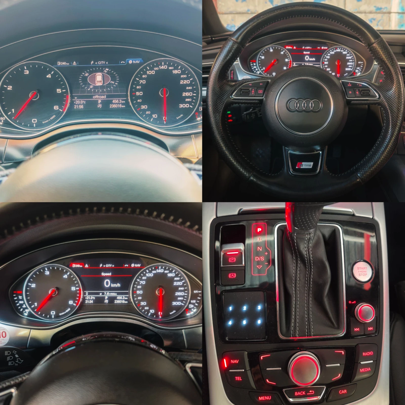 Audi A6 3хS line, 313кс, ДИСТРОНИК, ПОДГРЕВ, КАМЕРА, ФУЛ! , снимка 15 - Автомобили и джипове - 55829995