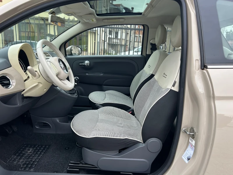 Fiat 500 1.25 * ПАНОРАМА * ПАРКТРОНИК * 139500 км., снимка 8 - Автомобили и джипове - 52679606