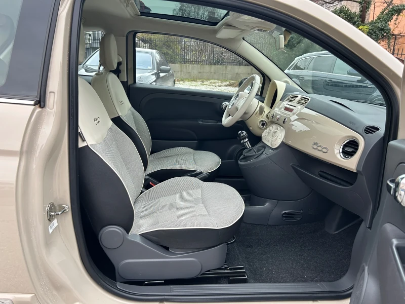 Fiat 500 1.25 * ПАНОРАМА * ПАРКТРОНИК * 139500 км., снимка 10 - Автомобили и джипове - 52679606