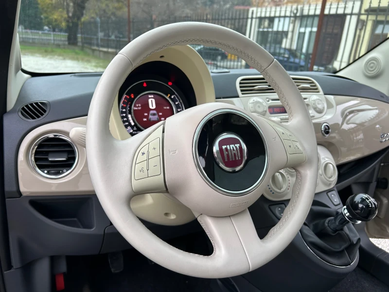 Fiat 500 1.25 * ПАНОРАМА * ПАРКТРОНИК * 139500 км., снимка 13 - Автомобили и джипове - 52679606