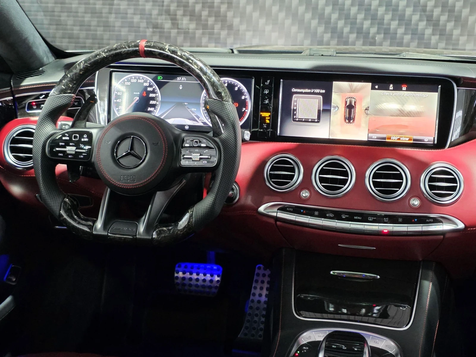 Mercedes-Benz S 500 Mercedes-Benz S500 4MATIC Coupe AMG / DESIGNO RED  | Mobile.bg � ����������� 15