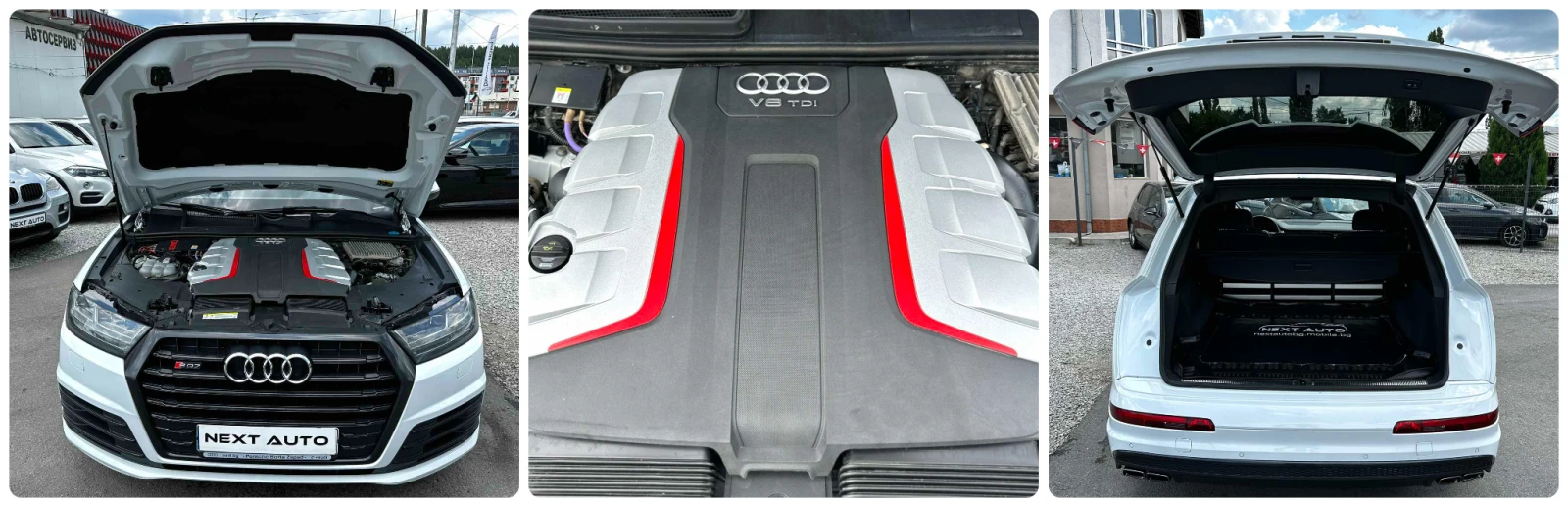 Audi SQ7 4.0TDI V8 435HP MATRIX PANO BOSE EU6C, снимка 16 - Автомобили и джипове - 55177300