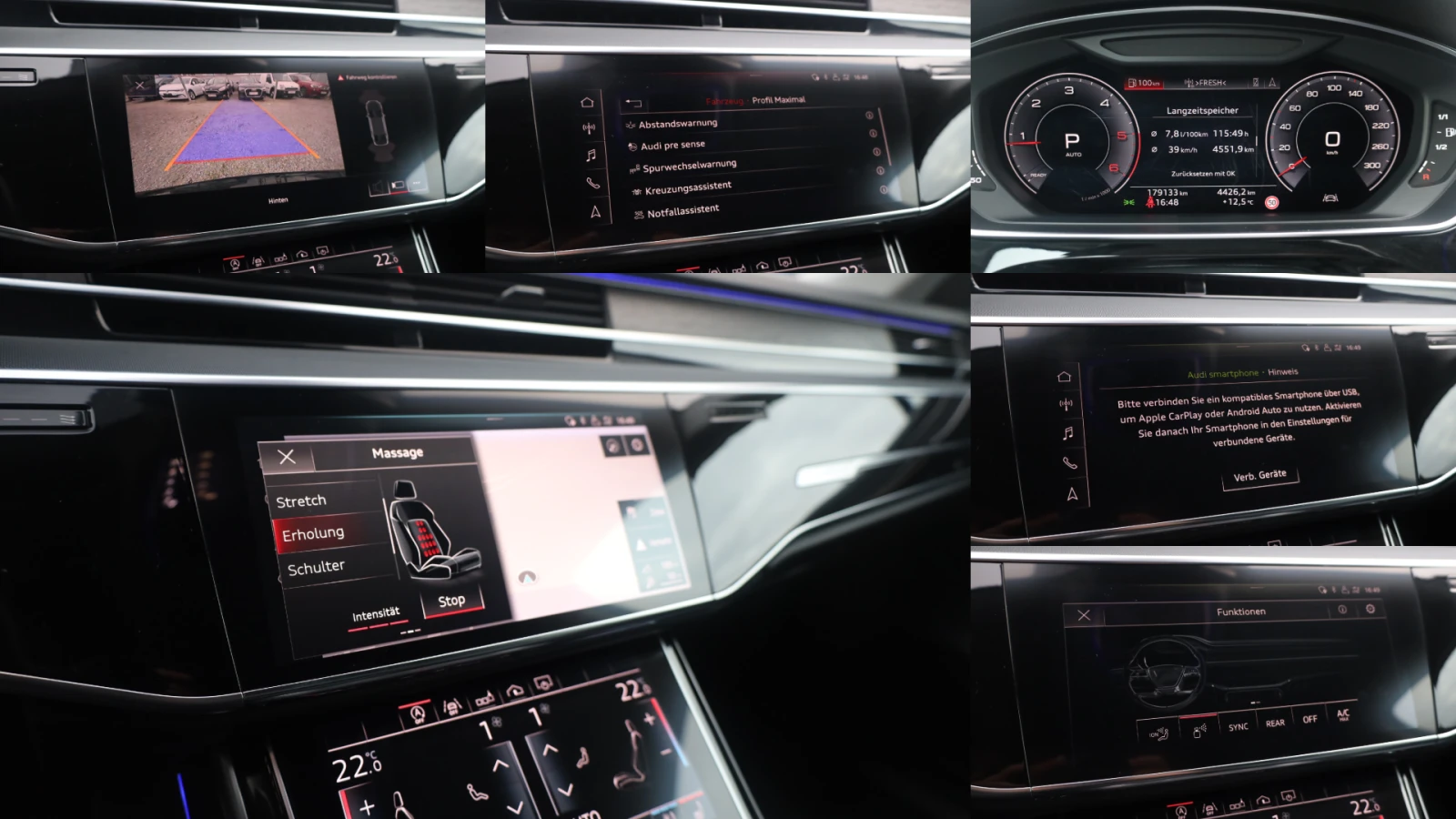 Audi A8 50TDI Quattro MASSAGE LASER SoftClose ACC Обдухв