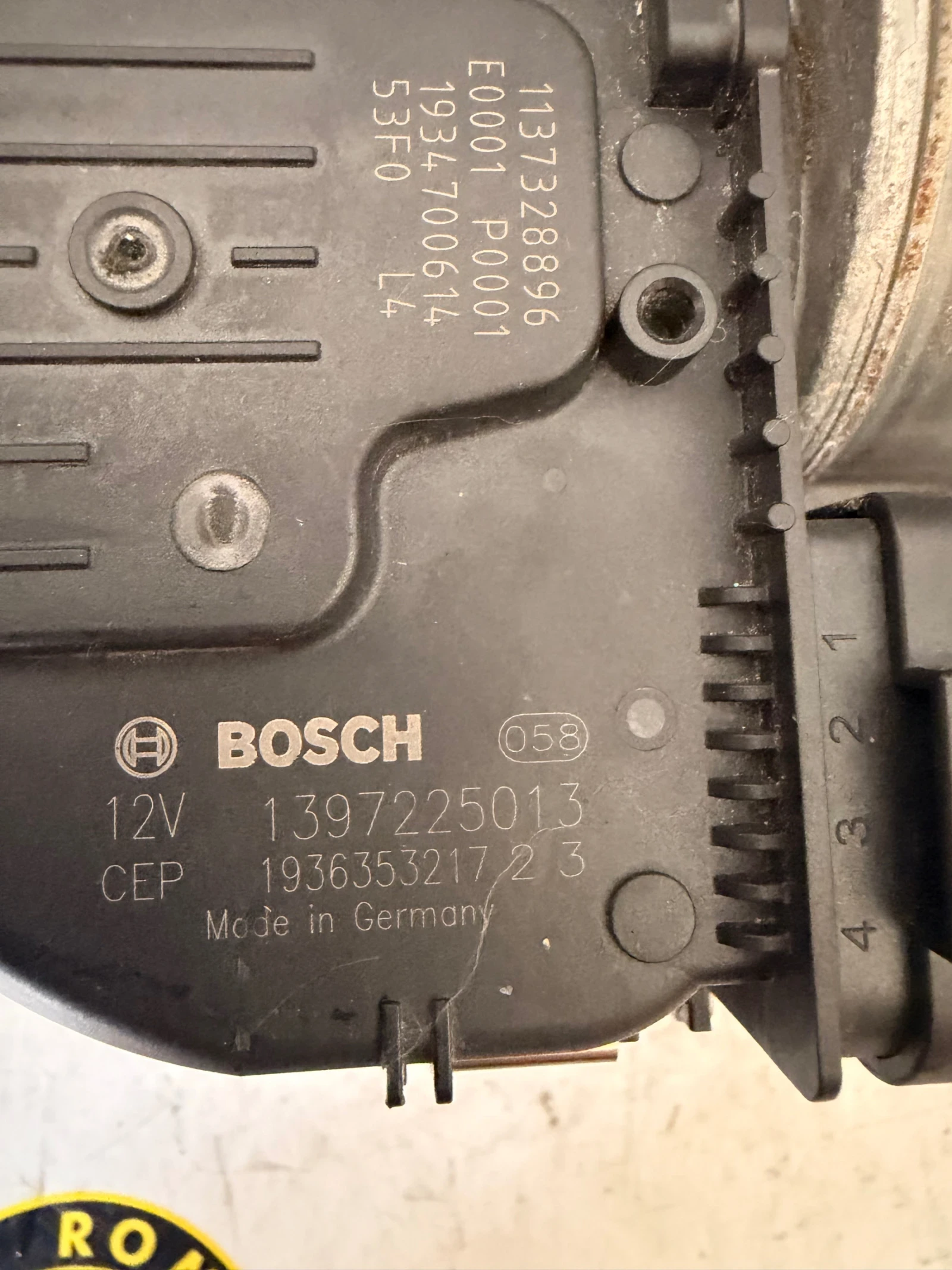 39116193 3397022097 Ляво моторче с механизъм за чистачка OPEL ASTRA K 2020 1397225013, снимка 2 - Части - 54649239