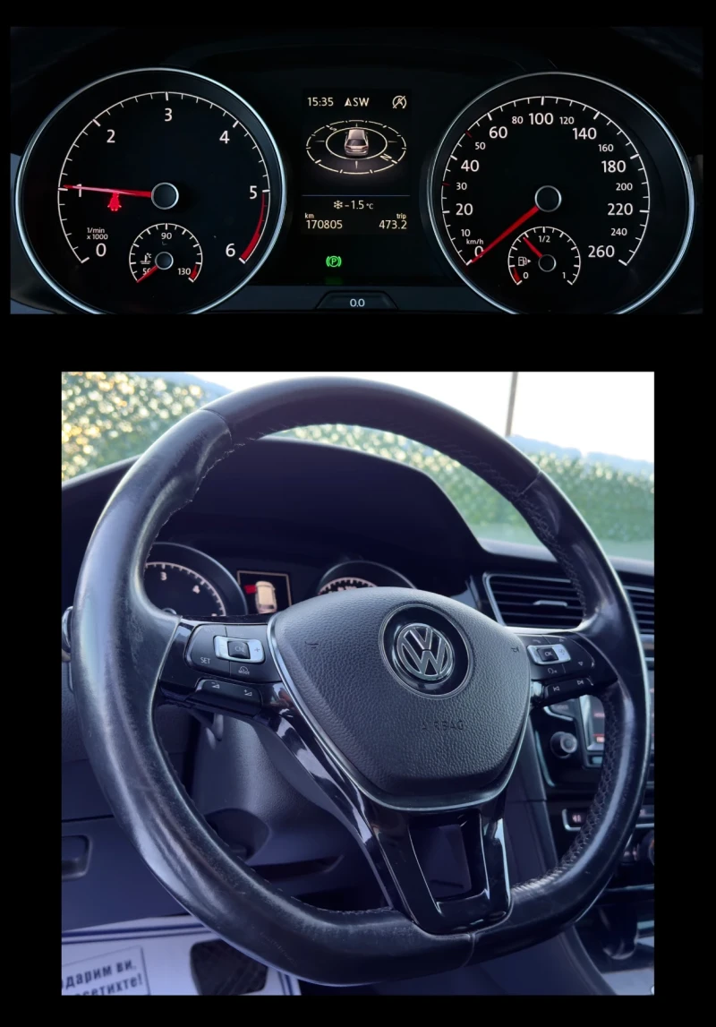 VW Golf 1.6TDi AVTOMAT* XENON* NAVI* FULL LED, снимка 17 - Автомобили и джипове - 53078419
