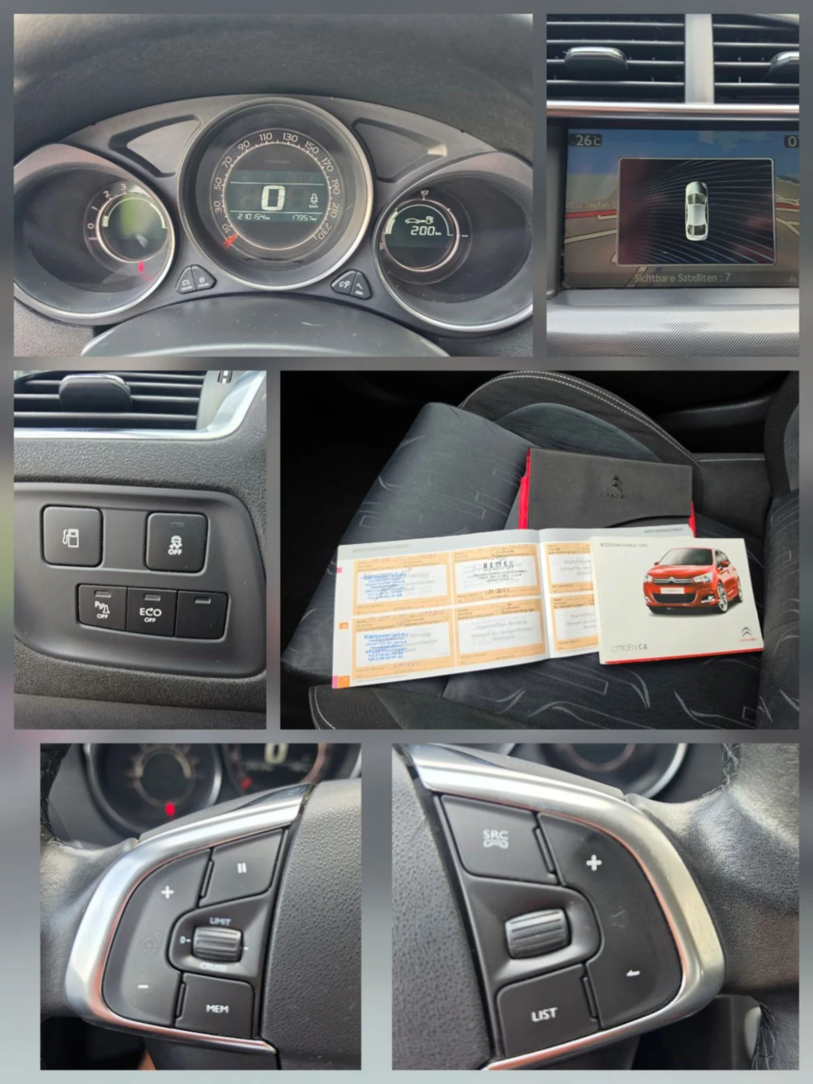 Citroen C4 1.6 HDI, NAVI, , снимка 13 - Автомобили и джипове - 54765873