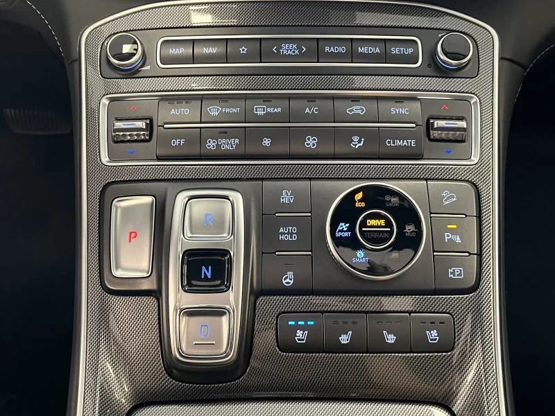 Hyundai Santa fe 1.6PHEV/265HP/PRIME/4X4/360/PANO/ACC/LED/710v, снимка 14 - Автомобили и джипове - 51614405