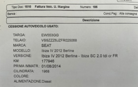 Seat Ibiza SC 2.0TDI-143k.c. FR, снимка 16