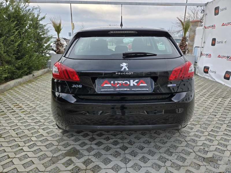Peugeot 308 1.6HDI-92кс= НАВИ= СЕРВ.ИСТОРИЯ= EURO 6B, снимка 4 - Автомобили и джипове - 53181719