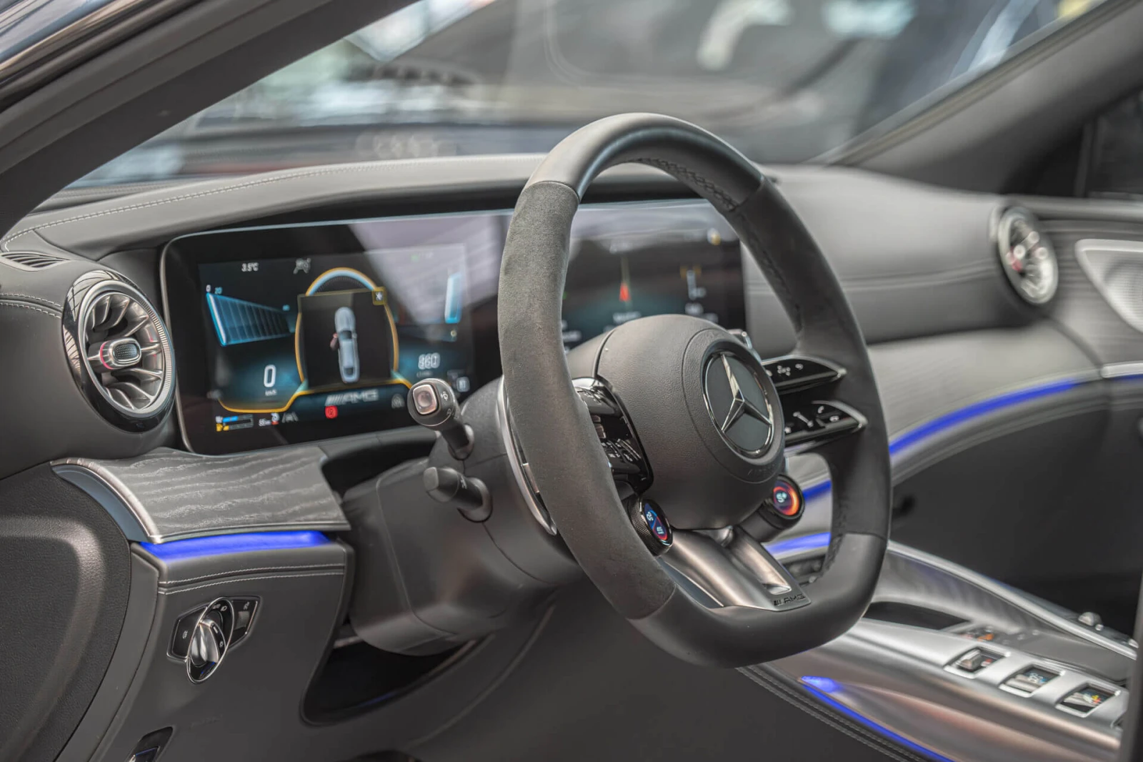 Mercedes-Benz AMG GT 63S/E-Performance/Burm/HuD/Обдух/Cerami/China blau, снимка 7 - Автомобили и джипове - 54455464