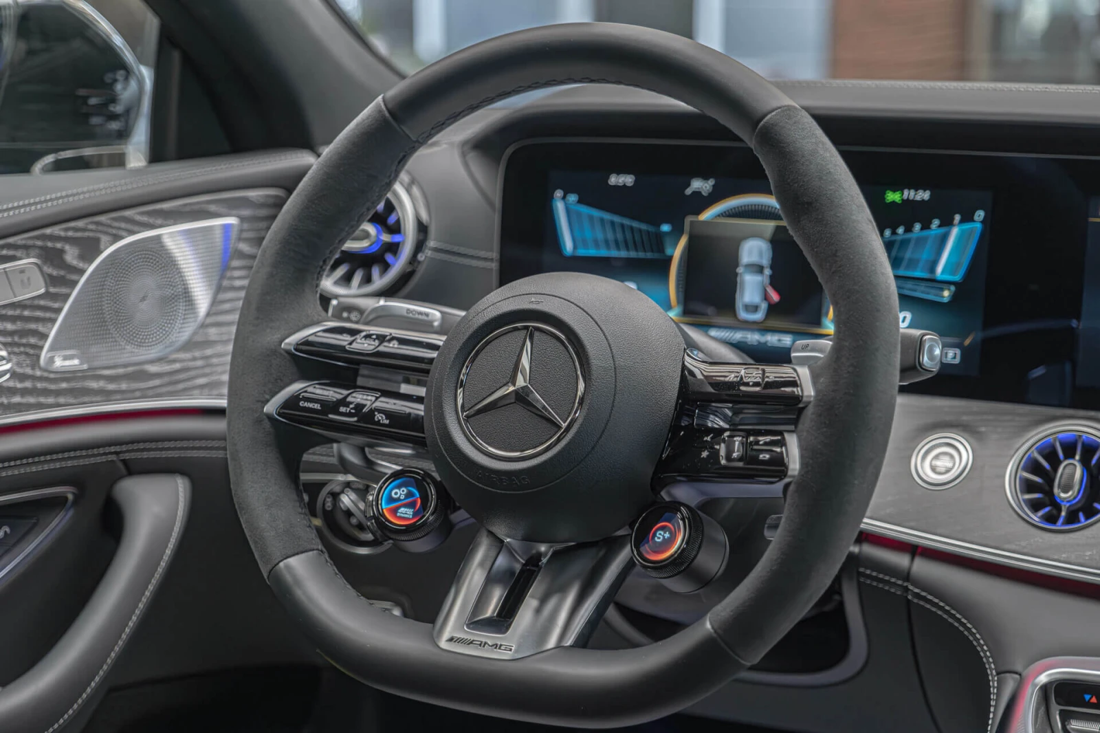 Mercedes-Benz AMG GT 63S/E-Performance/Burm/HuD/Обдух/Cerami/China blau, снимка 14 - Автомобили и джипове - 54455464