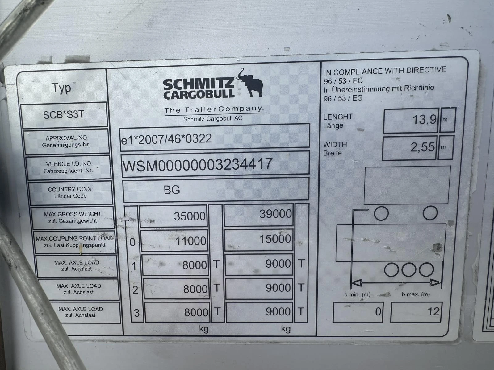 Полуремарке Schmitz SCB C3T, снимка 13 - Ремаркета - 55401618