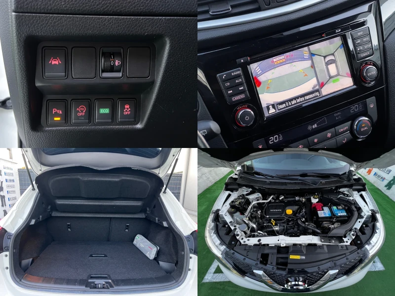 Nissan Qashqai 1.6dCi XTronic 4xКамери Keyless Go Подгрев Металик, снимка 16 - Автомобили и джипове - 47654807