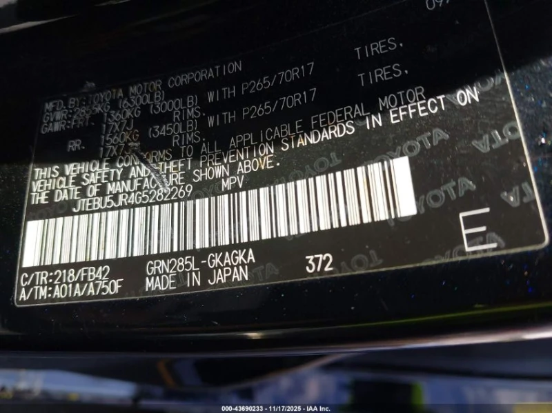 Toyota 4runner 4.0L V-6 DOHC, VVT, 270HP 4X4 Drive, снимка 15 - Автомобили и джипове - 53214837