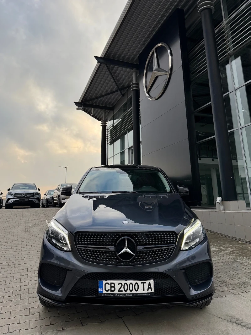 Mercedes-Benz GLE 350 CDI Coupe AMG Silver Star Панорама 9G Night Packet, снимка 2 - Автомобили и джипове - 53418035