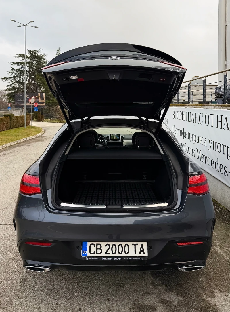 Mercedes-Benz GLE 350 CDI Coupe AMG Silver Star Панорама 9G Night Packet, снимка 10 - Автомобили и джипове - 53418035