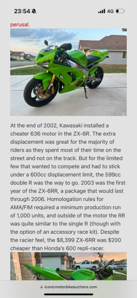 Kawasaki Zx Zx6rr 1от 1000 произведени, снимка 9