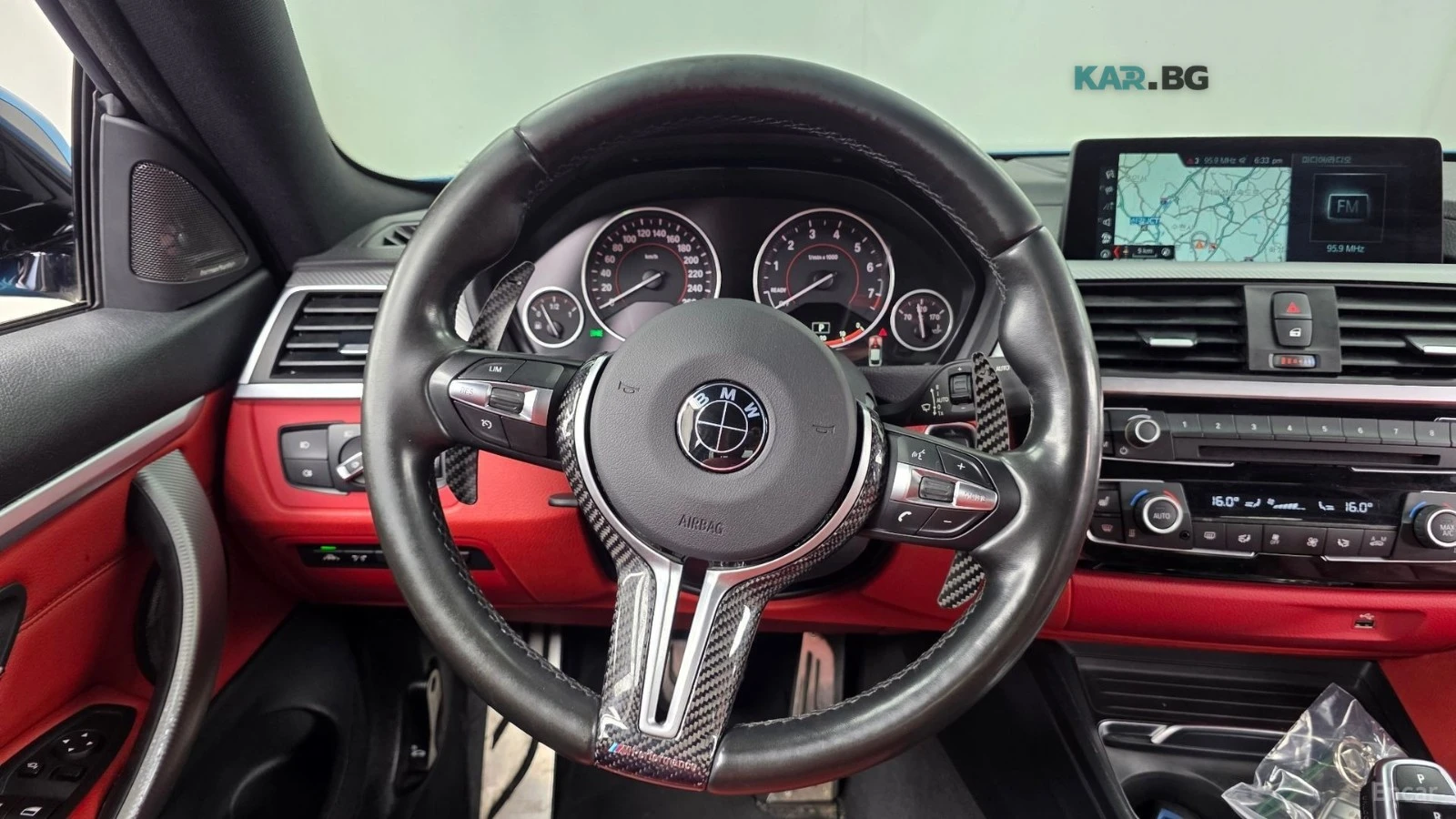 BMW 430 M SPORT* ЧЕРВЕНА КОЖА* ПОДГРЕВ* HEADUP* PANO, снимка 12 - Автомобили и джипове - 55245043