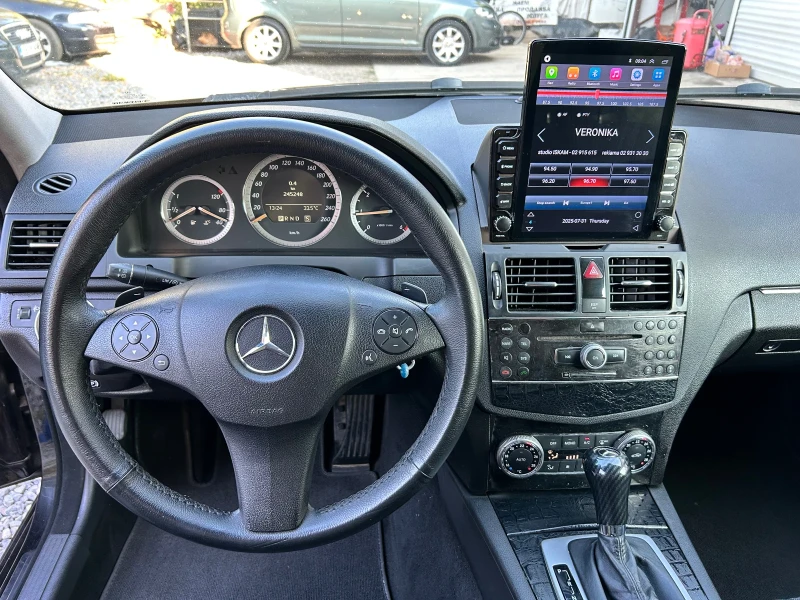 Mercedes-Benz C 220 2.2 НОВ ВНОС АВТОМАТИК 646 МОТОР, снимка 7 - Автомобили и джипове - 51196563
